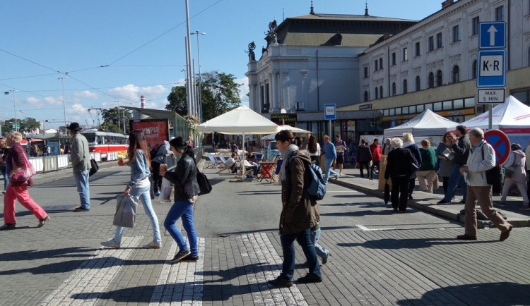 Momentka z příprav akce Hlavas bez aut