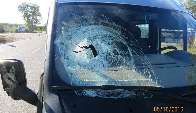 Následky srážky dodávky s cyklistou