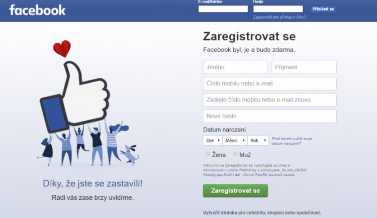 Facebook, ilustrační foto