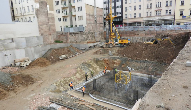 Staveniště koncertního sálu, zdroj: Facebook Sál pro Brno