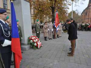 Vzpomínkový akt připomenul výročí vzniku Československé republiky