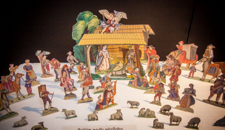 Historický betlém ze sbírky Bohumila Duška