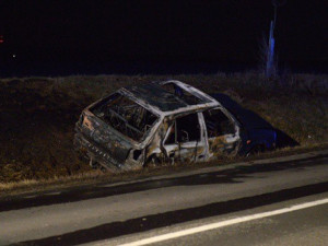 Řidič uhořel ve Felicii