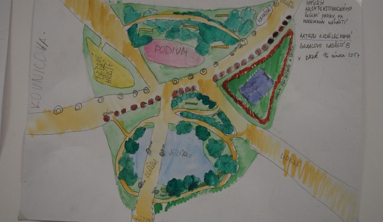 Jeden z dětských návrhů budoucí podoby Moraváku z