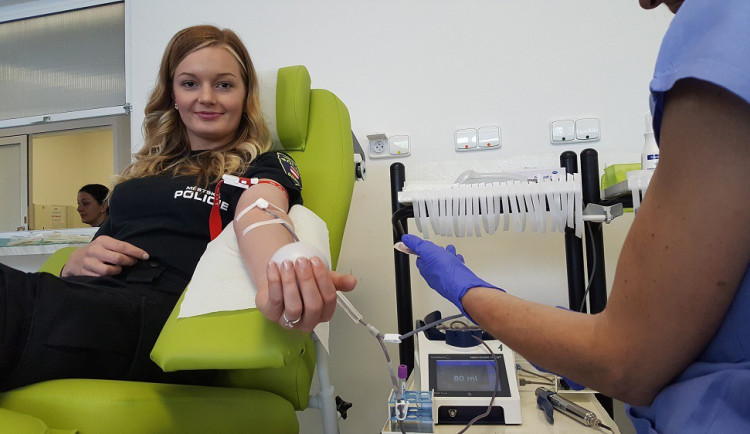 Strážníci se rozhodli darovat krev, zdroj: MP Brno