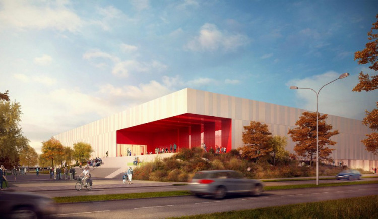 Vizualizace nové brněnské atletické haly