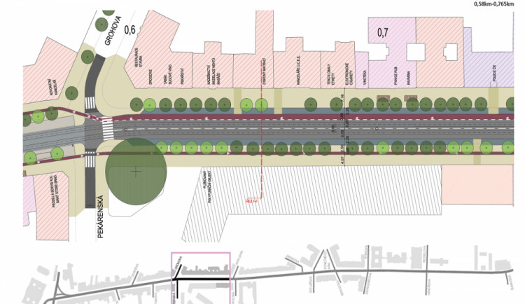 Plánované změny na ulici Veveří