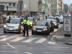 Policisté vyrazili do brněnských ulic řídit dopravu
