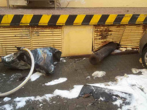 Následky výbuchu na rektorátu MU