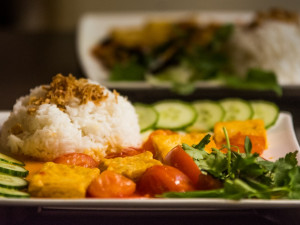 Tofu s rajčatovou omáčkou