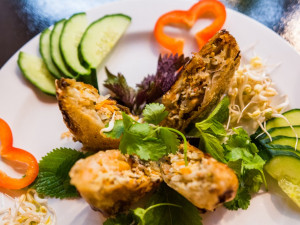 Jarní krevetí závitky