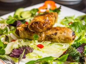 Veganské jarní závitky