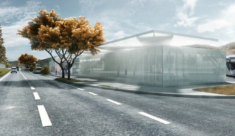 Vizualizace nového autobusového nádraží