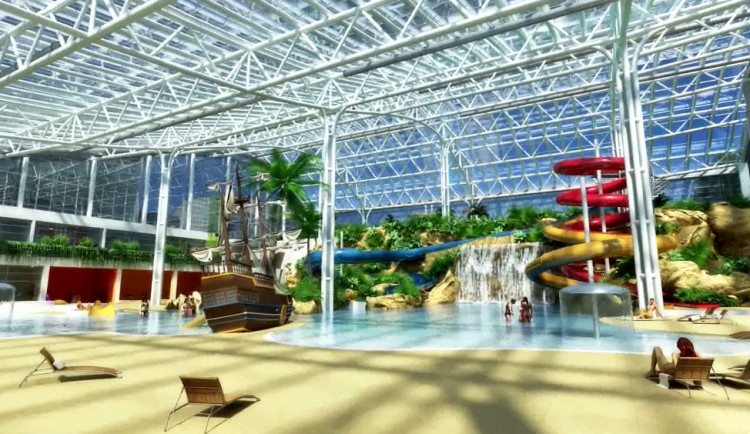 VIzualizace Aquaparku Brno