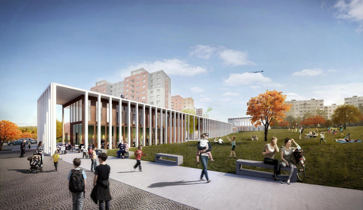 Nová budova komunitního centra Bystrouška