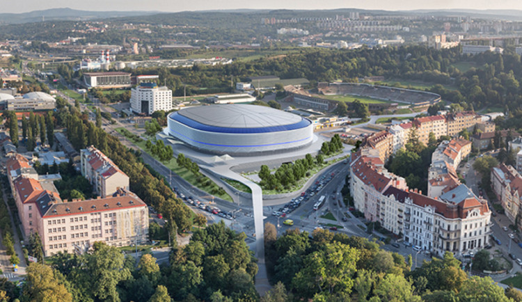 Vizualizace hokejového stadionu Za Lužánkami, Autor: A Plus