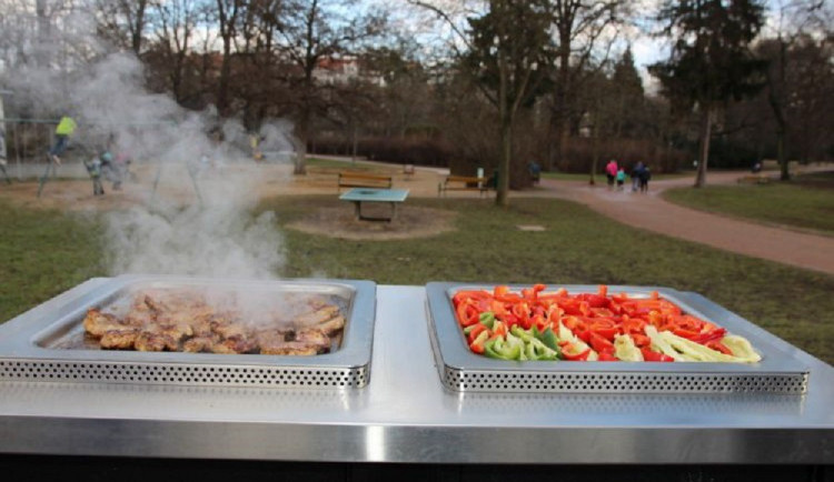 Veřejný gril v lužánkách