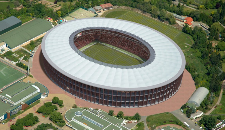 Vizualizace stadionu Za Lužánkami