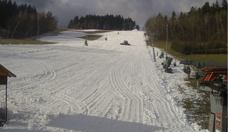 Zasněžování v Olešnici 