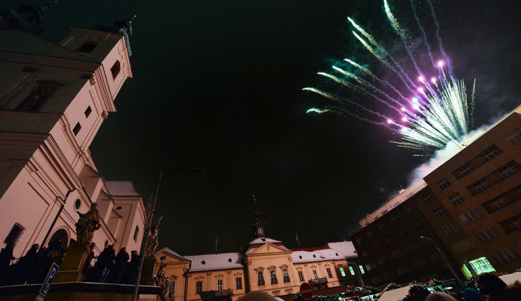 Ohňostroj nad Novou radnicí