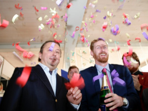 Z natáčení Prezidenta Blaníka