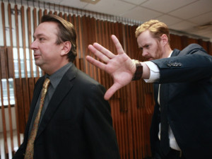 Z natáčení Prezidenta Blaníka