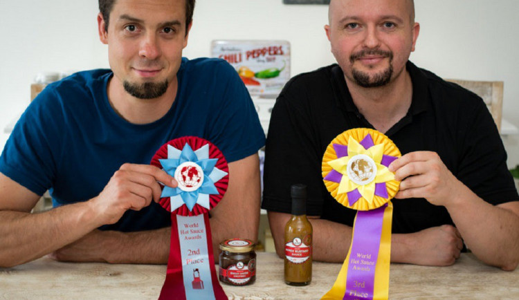 Richard Belžík (vlevo) a Jan Jašek – World Hot Sauce Awards 2016