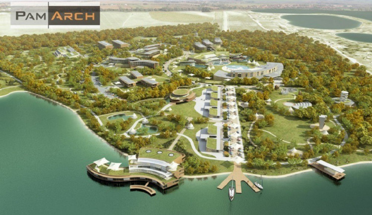 Vizualizace lázní v Pasohlávkách, zdroj: Pam Arch