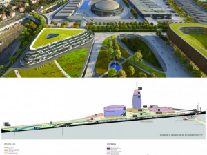 Vítězný návrh 2. ceny, autoři Milan Rak a Pavel Rada