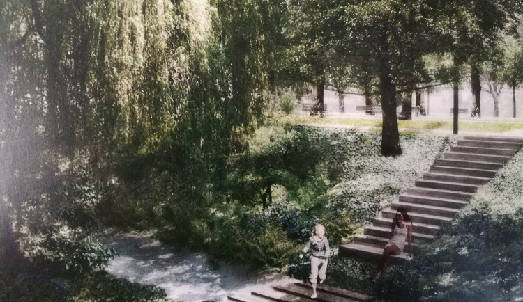 Součástí nového parku by měl být i nový přístup ke Svitavě