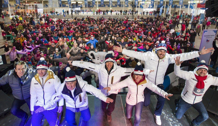 Hromadný telemark na výstavišti