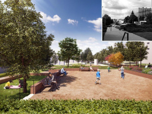 Vizualizace rekonstrukce Halasova náměstí