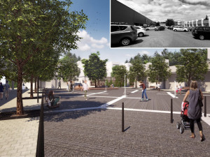 Vizualizace rekonstrukce Halasova náměstí