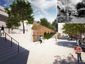 Vizualizace rekonstrukce Halasova náměstí