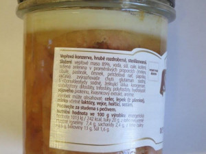 Uvedený podíl masa byl výmysl