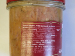 Uvedený podíl masa byl výmysl