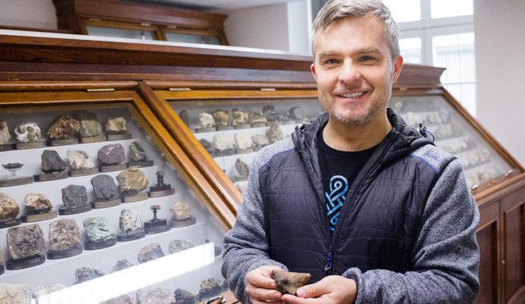 Petr Gadas s nalezenou Venuší, autor: Ludmila Korešová