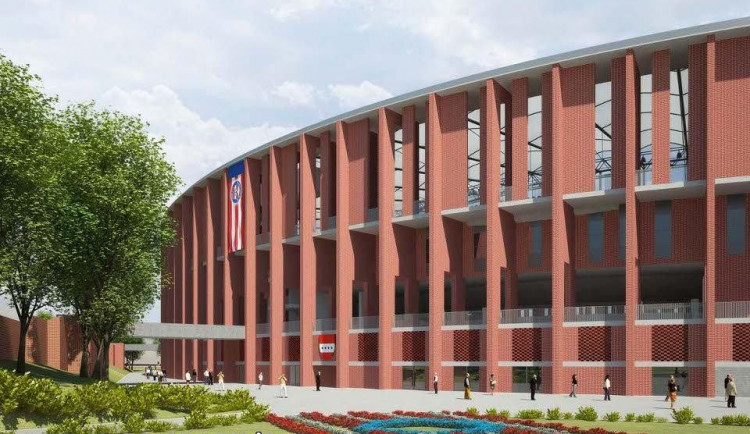 Vizualizace fotbalového stadionu Za Lužánkami