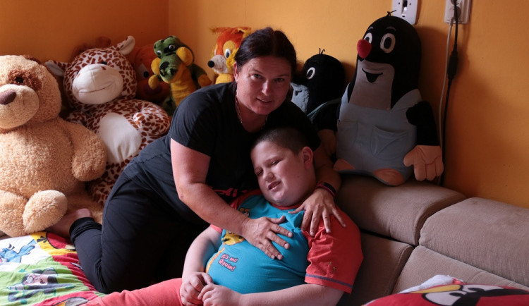 Kristýna Karkasová s Davídkem