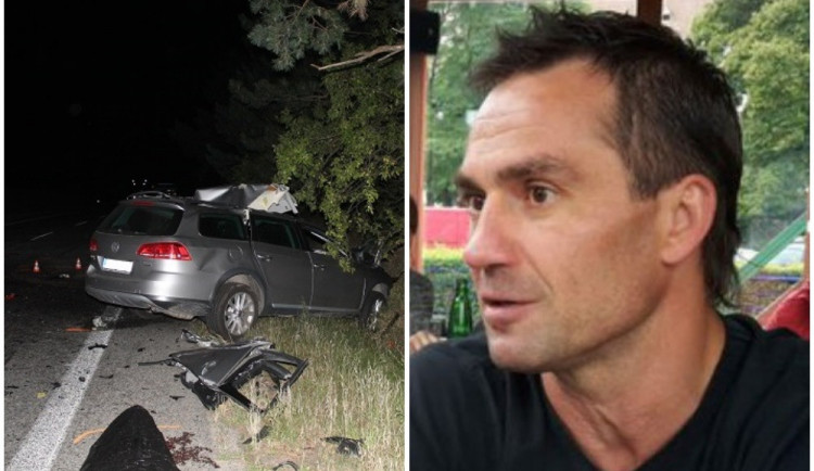 Automobil po nehodě Václava Burdy