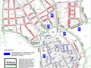 Hranice oblastí placeného stání