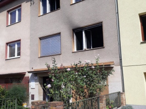 záchrana hořící byt brno