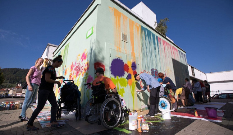 Street art s dětmi v Blansku