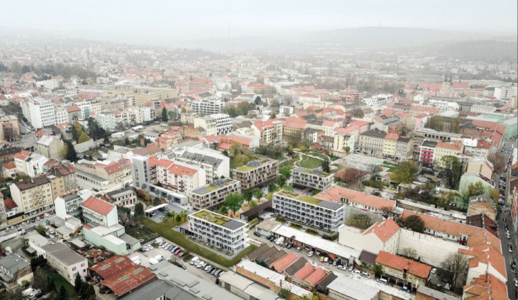 Vizualizace nového vnitrobloku na Francouzské ulici