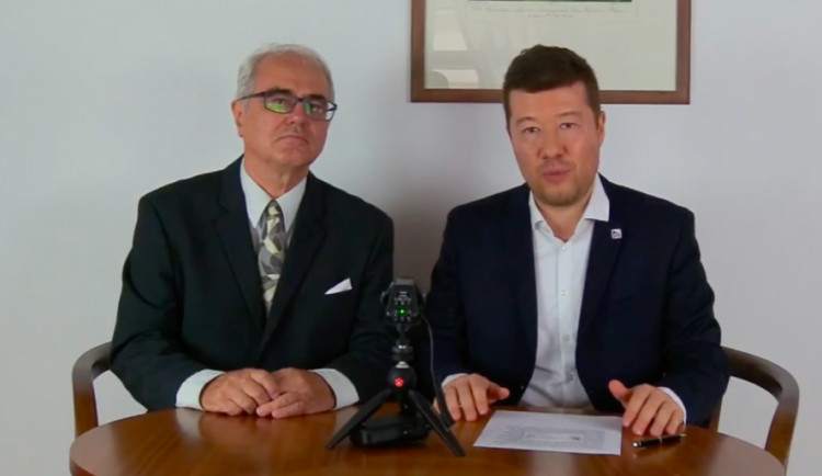 Lubomír Pána a Tomio Okamura