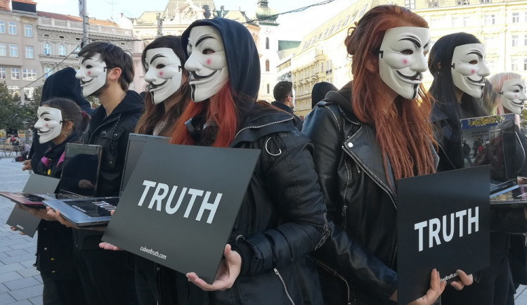 Protest na náměstí Svobody