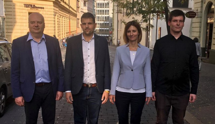 Zástupci nově vznikající koalice v Brně