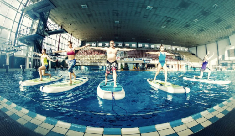 Paddleboarding za Lužánkami