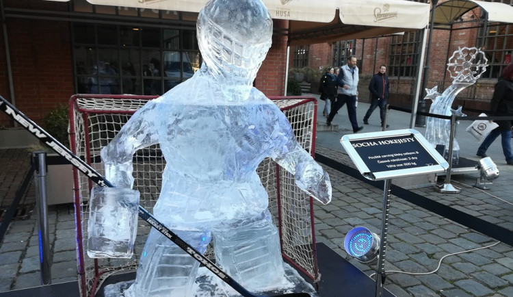 Výstava ledových soch u Vaňkovky