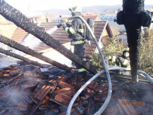 FOTO: Na Brněnsku v sobotu hořel rodinný dům